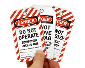 Equipment Locked Out Tags