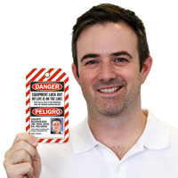 Do not operate life at risk lockout tag