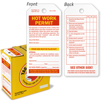 Hot Work Permit Lock Out Tag-in-a-Box